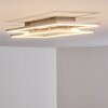 VEYRIER Ceiling light LED brushed steel, 2-light sources