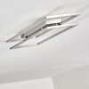 VEYRIER Ceiling light LED brushed steel, 2-light sources