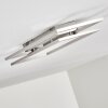 VEYRIER Ceiling light LED brushed steel, 2-light sources