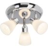 Brilliant KENSINGTON round spotlight chrome, 3-light sources