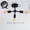 Bottnaryd Ceiling Light black, 3-light sources