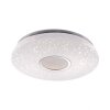 Leuchten-Direkt JONAS ceiling light LED brushed steel, white, 1-light source, Remote control