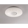 Leuchten-Direkt JONAS ceiling light LED brushed steel, white, 1-light source, Remote control