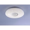 Leuchten-Direkt JONAS ceiling light LED brushed steel, white, 1-light source, Remote control