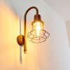 BORKAN outdoor wall light brown, gold, 1-light source, Motion sensor