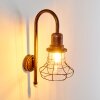 BORKAN outdoor wall light brown, gold, 1-light source, Motion sensor