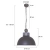 Steinhauer MEXLITE Pendant Light black, 1-light source