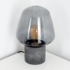 SEIRYU Table Lamp grey, black, stone appearance, 1-light source