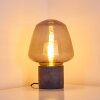 SEIRYU Table Lamp grey, black, stone appearance, 1-light source