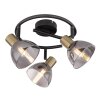 Globo KLERENA round spotlight black, 3-light sources