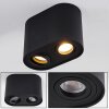 Quimper Ceiling Light black, 2-light sources