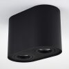 Quimper Ceiling Light black, 2-light sources