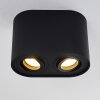 Quimper Ceiling Light black, 2-light sources