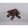 Trio Leuchten MARLEY Spotlight rust-coloured, 4-light sources