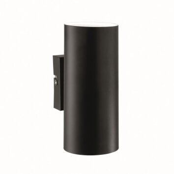 Ideal Lux HOT Wall Light black, 2-light sources