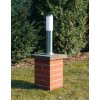 Brilliant CHORUS Outdoor Bollard Light stainless steel, 1-light source