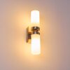 SUNDBORN Wall Light brushed steel, 2-light sources