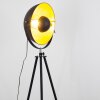 MALOY floor lamp chrome, black, 1-light source