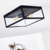MOATIZE Ceiling Light black, 2-light sources