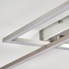 VEYRIER Ceiling light LED brushed steel, 2-light sources