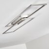 VEYRIER Ceiling light LED brushed steel, 2-light sources