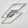VEYRIER Ceiling light LED brushed steel, 2-light sources