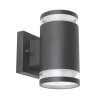 Outdoor Wall Light Globo ALCALA anthracite, 2-light sources