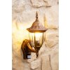 Ribadeo outdoor wall light brown, gold, 1-light source, Motion sensor