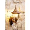 Ribadeo outdoor wall light brown, gold, 1-light source, Motion sensor