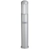 Albert 2009 pedestal light silver, 1-light source, Motion sensor