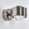 Hofstein Sapri wall light matt nickel, 1-light source