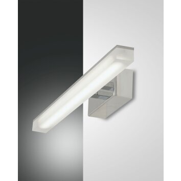 Fabas Luce SAURA Wall Light LED chrome, 1-light source