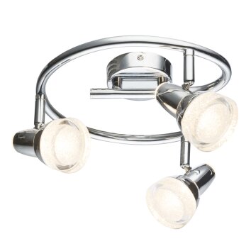 Globo ALASKA ceiling spotlight LED chrome, 3-light sources