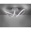 Leuchten-Direkt LS-MELINDA Ceiling Light LED stainless steel, 1-light source, Remote control, Colour changer