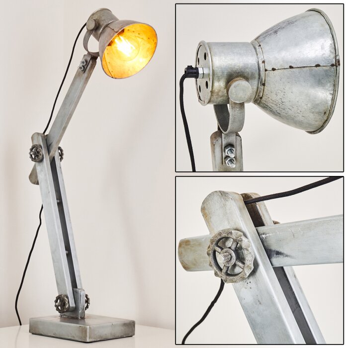 SVANFOLK Table Lamp grey, rust-coloured, 1-light source