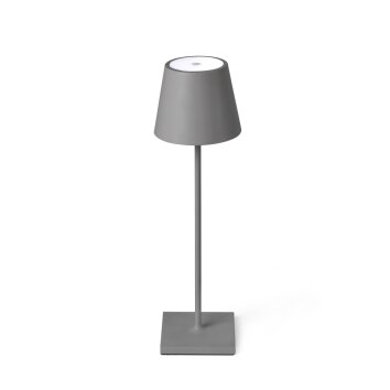 Faro Barcelona TOC Table Lamp LED grey, 1-light source