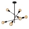 Lucide LESTER Ceiling Light black, 6-light sources