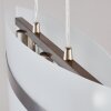 Avellino pendant light stainless steel, white, 3-light sources