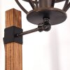 HAERVEJ Floor Lamp Dark wood, black, 1-light source
