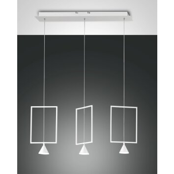 Fabas Luce SIRIO Pendant Light LED white, 3-light sources