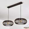 AGUEDA Pendant Light black, 2-light sources