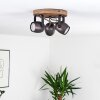 KUAH Ceiling Light black, 3-light sources