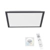 Leuchten-Direkt FLAT Ceiling Light LED black, 1-light source, Remote control