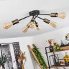 Ceiling Light Vestjelland brass, black, 6-light sources
