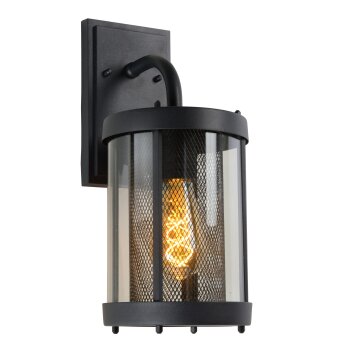 Lucide MAKKUM Outdoor Wall Light black, 1-light source