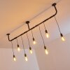 TJERGAAST Ceiling Light grey, black, 8-light sources