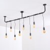 TJERGAAST Ceiling Light grey, black, 8-light sources