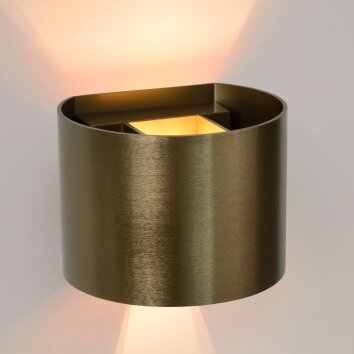 Lucide XIO wall spotlight rust-coloured, 1-light source