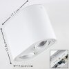 Quimper Ceiling Light white, 2-light sources