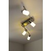 Trio 8214 ceiling light LED aluminium, chrome, stainless steel, 4-light sources